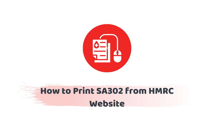 Print SA302 from HMRC Website