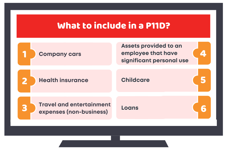 What to include in a P11D